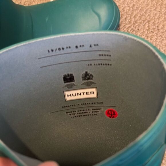 Hunter Teal Waterproof Boots - Picture 10 of 10